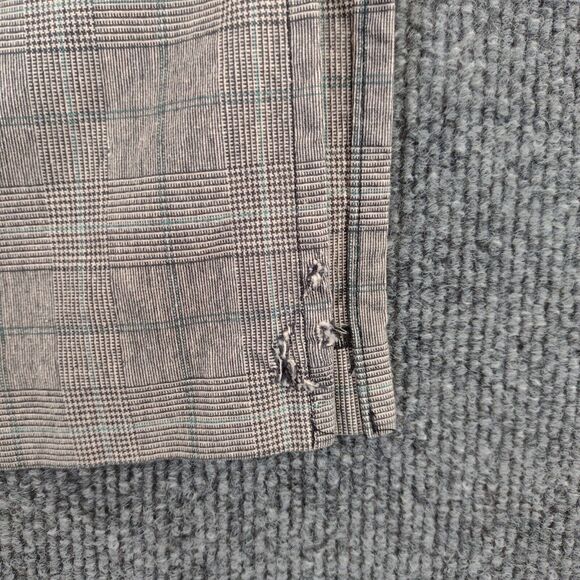 Wet Seal Skirt Womens Size 5 Gray Check Pattern Side Slit Cotton Blend - Picture 11 of 12